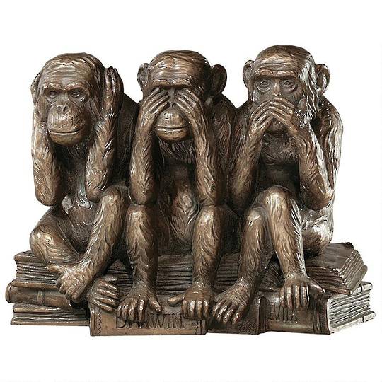The Hear-No, See-No, Speak-No Evil Monkeys image 0